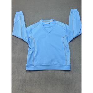 Cutter & Buck DryTec V-Neck Pull Over Men’s size Medium Carolina Blue color